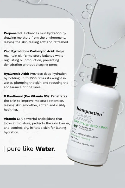 Salicylic Acid Foaming Cleanser – Reduces Sebum & Prevents Acne - Oily / Acne-Prone Skin