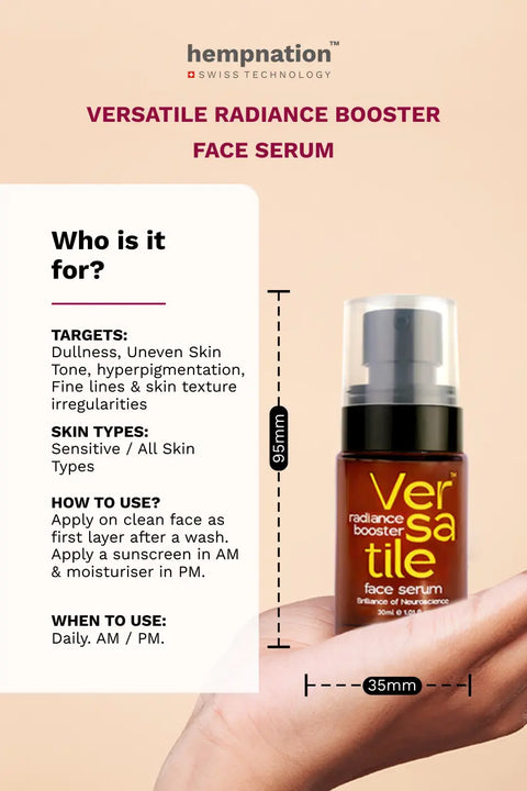 Versatile Radiance Booster Face Serum – Repair & Hydrate Skin Barrier - Sensitive Skin