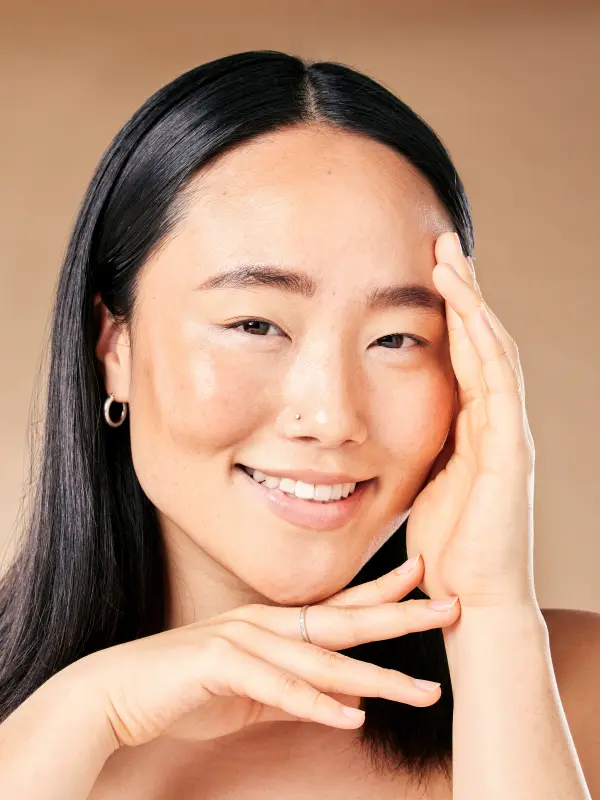 A healthy skin & happy mind radiant skin care model from Mizoram